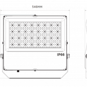 Прожектор FL-D7 300W, 350W и 400W габариты