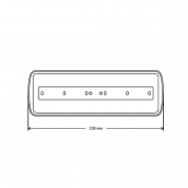 Аварийный светильник PL EML 1.0 габариты